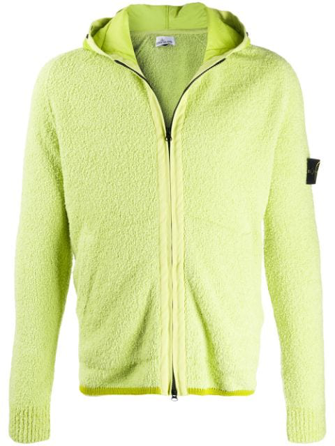 stone island lime green hoodie