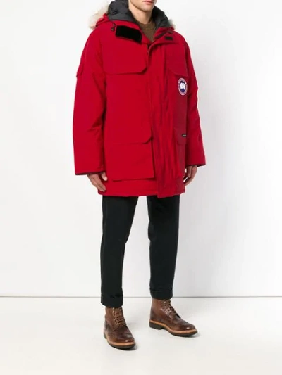 Shop Canada Goose Expedition Parka In 11 Red Rouge