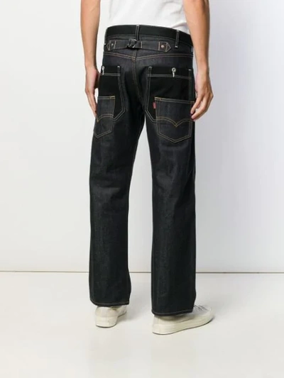 Shop Junya Watanabe Man Straight-leg Jeans - Blue