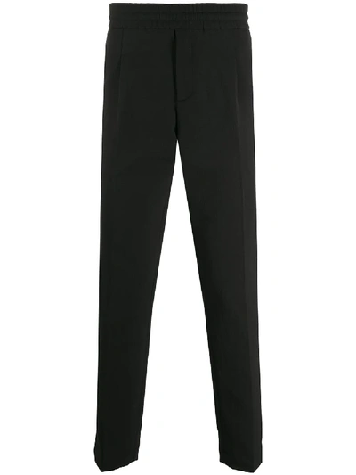 Shop Soulland Pino Straight-leg Trousers In Black