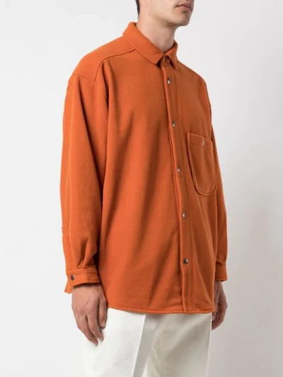 Shop Ymc You Must Create Ryder Oversized-fit Shirt In Orange