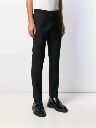 Shop N°21 Slim Fit Tailored Trousers In Black