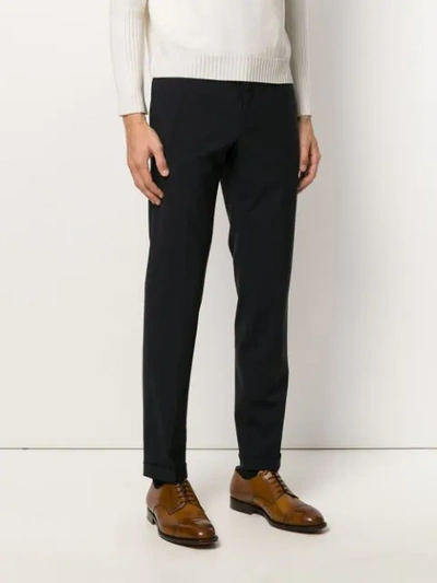 Shop Prada Tapered Tailored Trousers - Farfetch In Blue