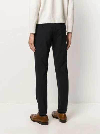 Prada Pleated Tailored Trousers In Blue