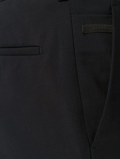 Prada Pleated Tailored Trousers In Blue