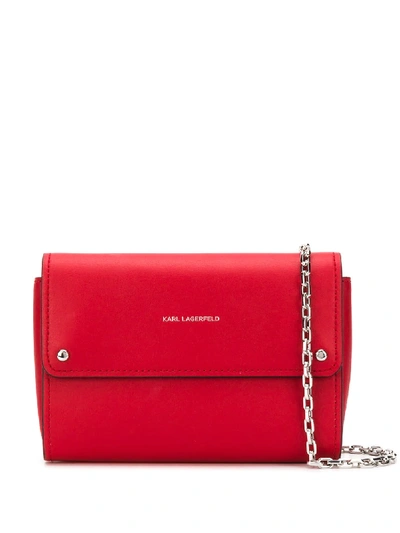 Shop Karl Lagerfeld 'k/ikon' Portemonnaie In Red