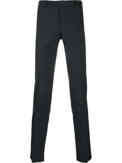 Shop Pt01 Skinny Fit Tailored Trousers In Blue