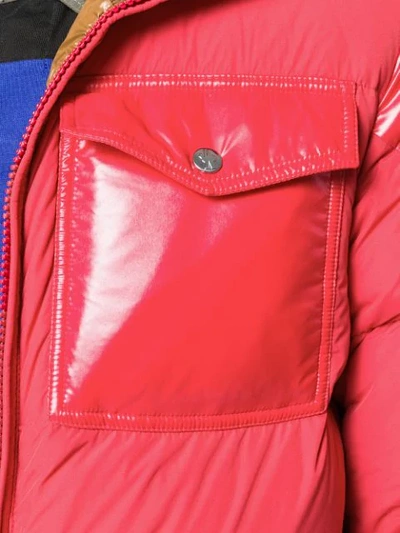 Shop Moncler Eloy Quilted Jacket In Red