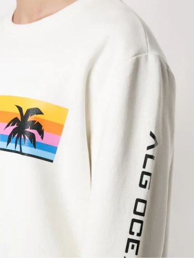 Shop Àlg Land Scape + Op Printed Sweatshirt In 1 Off White