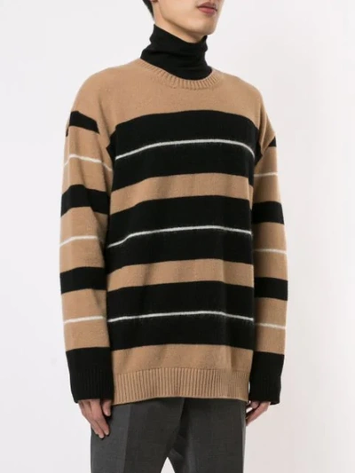 Shop N°21 Striped Jumper In Neutrals