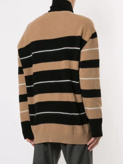 Shop N°21 Striped Jumper In Neutrals