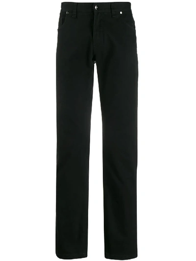 Shop Fendi Straight-fit Jeans In Black