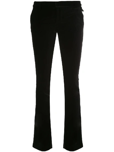 Shop Alice And Olivia Hayley Bootcut Trousers In Black