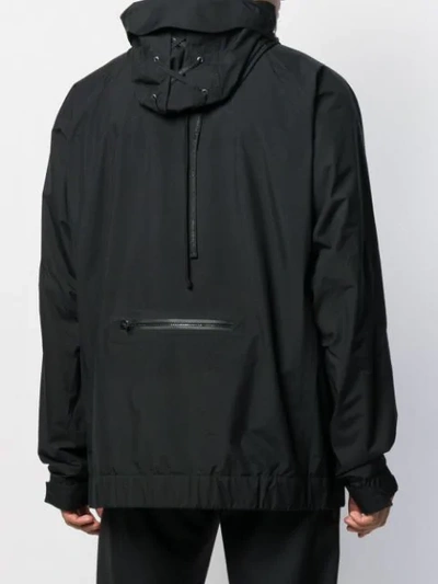 Shop Takahiromiyashita The Soloist Rear-zip Hooded Jacket In Black