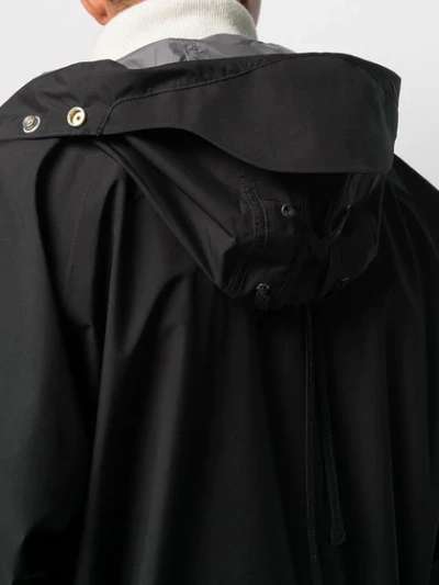 Shop Takahiromiyashita The Soloist Rear-zip Hooded Jacket In Black