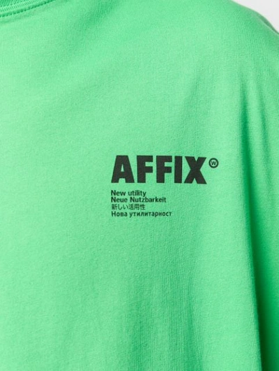 Shop Affix Long Sleeved T-shirt In Green