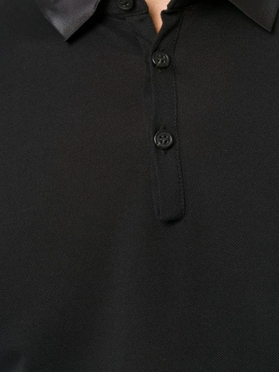 Shop Lanvin Polished Polo Shirt In Black