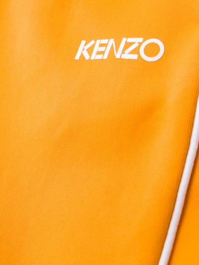 Shop Kenzo Tailored Jogging Trousers In Orange