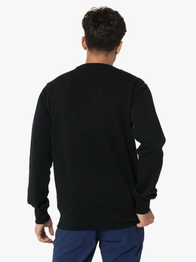 Shop Rapha Logo Embroidered Sweatshirt In Black