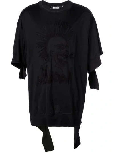 Shop Haculla Hac-head Destroyed T-shirt In Black