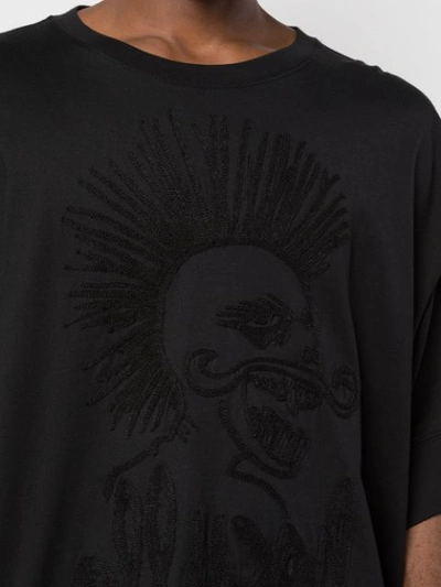 Haculla Hac-head Destroyed T-shirt In Black