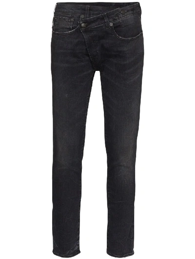 Shop R13 Crossover Skinny Jeans In Blue