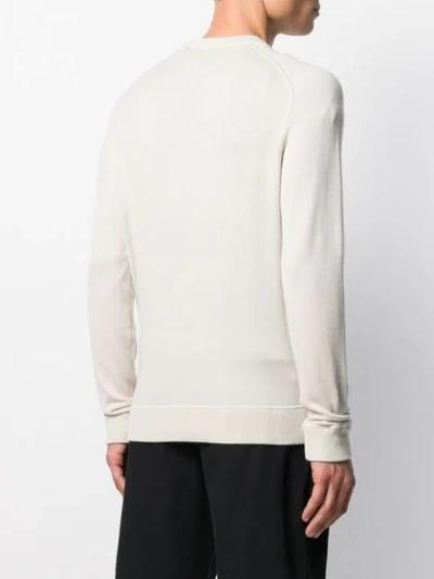 Shop Massimo Alba Cashmere Round Neck Jumper In Neutrals