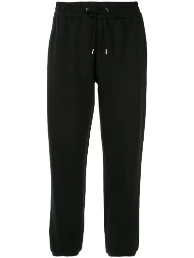 Shop James Perse Drawstring Waist Trousers In Black