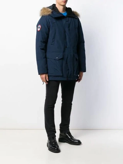 Shop Arctic Explorer Chill Parka Coat In Blue