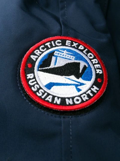 Shop Arctic Explorer Chill Parka Coat In Blue