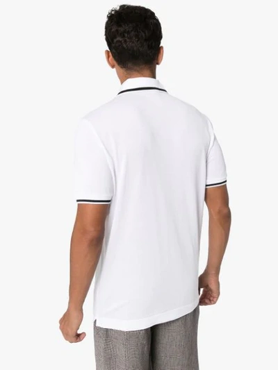 Shop Dolce & Gabbana Logo Polo Shirt In White