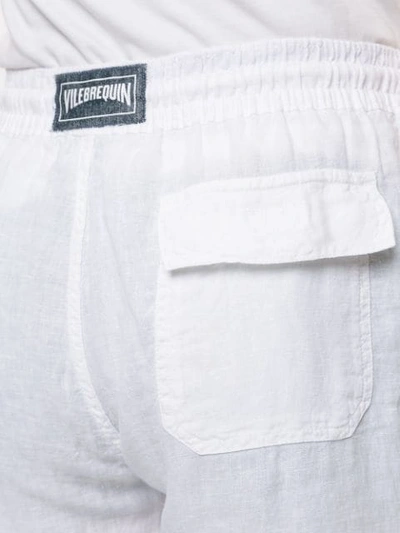 Shop Vilebrequin Drawstring Straight-leg Trousers In White