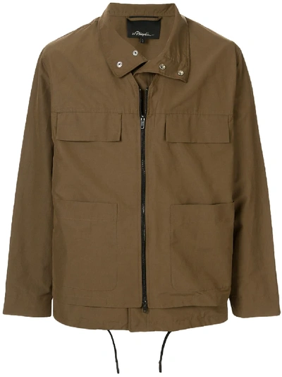 Shop 3.1 Phillip Lim / フィリップ リム Layered Zip-up Jacket In Brown