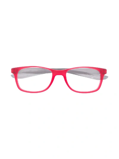 Shop Nike Square Shaped Glasses In 600 Red