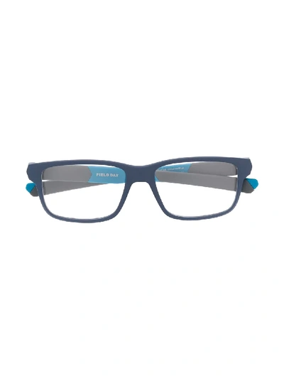 Shop Oakley Square Shaped Glasses In Blue