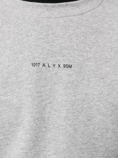 Shop Alyx Crew-neck Logo Sweatshirt In Grey