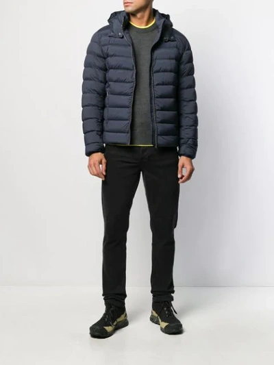 Shop Colmar Quilted Down Jacket In Blue