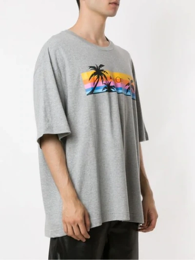 Shop Àlg Color + Op Oversized T-shirt In Grey