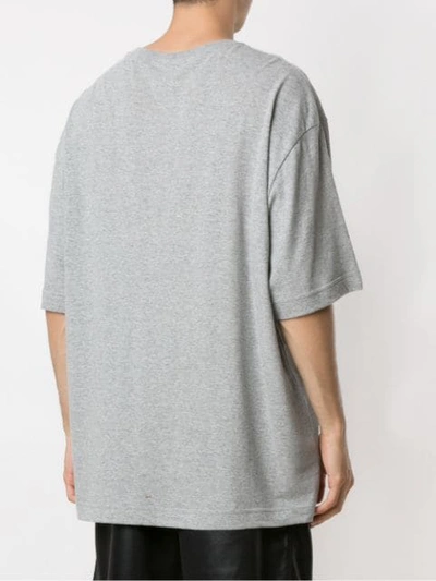 Shop Àlg Color + Op Oversized T-shirt In Grey