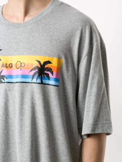 Shop Àlg Color + Op Oversized T-shirt In Grey