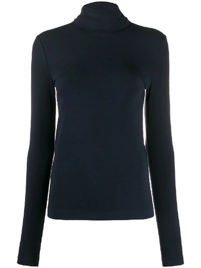 Shop Wolford Aurora Pullover In Blue