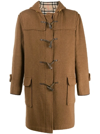Pre-owned Burberry 1990s Duffle Coat In Brown