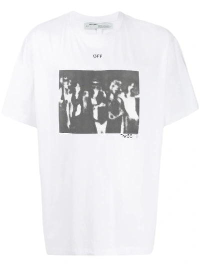 Shop Off-white Spray Painting T-shirt In White