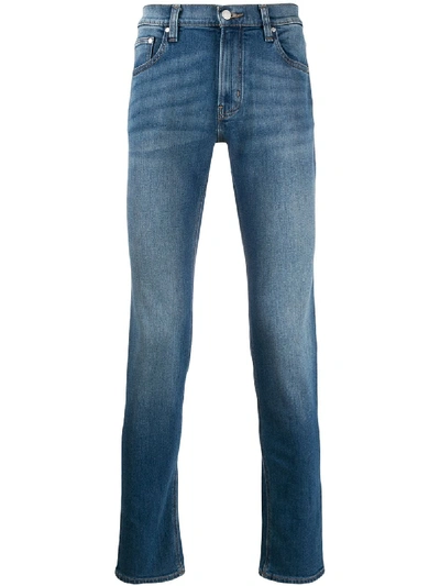 Shop Michael Kors Mid-rise Slim Fit Jeans In Blue