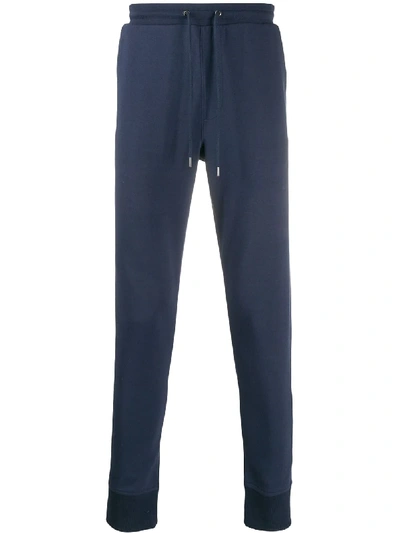 Shop Michael Kors Slim Fit Track Pants In Blue
