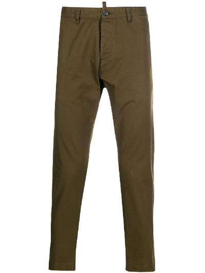 Shop Dsquared2 Cool Guy Slim-fit Chinos In Green