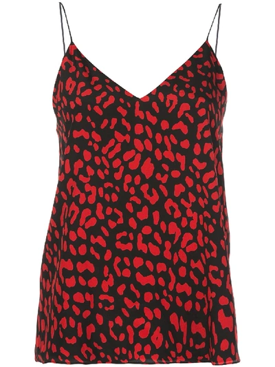Shop Alice And Olivia Leopard Cami Top In Black