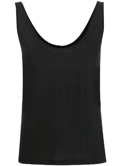 Shop Rick Owens Loose Vest Top In Black