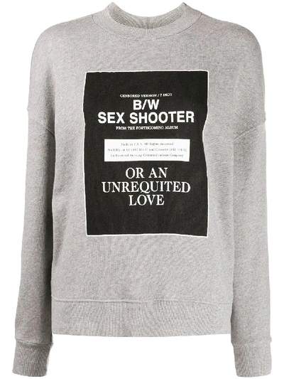 Shop Essentiel Antwerp Vurene 'sex Shooter' Sweatshirt In Grey