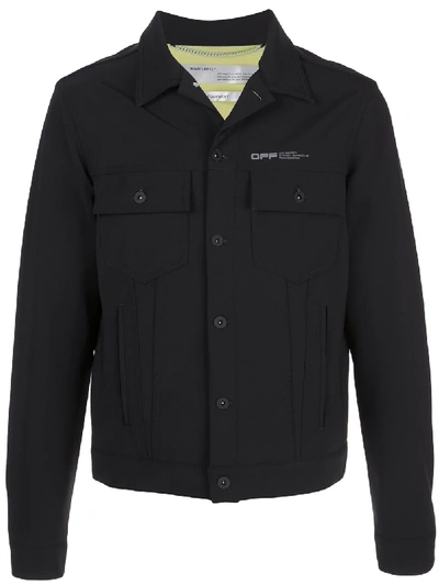 Shop Off-white Equipment Shirt Jacket In Black